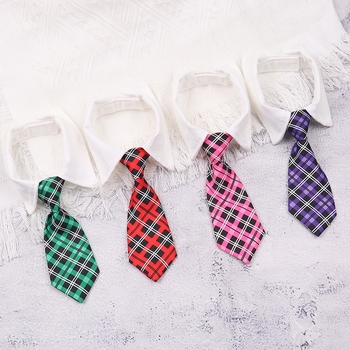 Κολάρο παπιγιόν για γάτες και σκύλους, βαμβάκι, πολύχρωμο καρό μοτίβο, casual στυλ, κατάλληλο για όλες τις εποχές