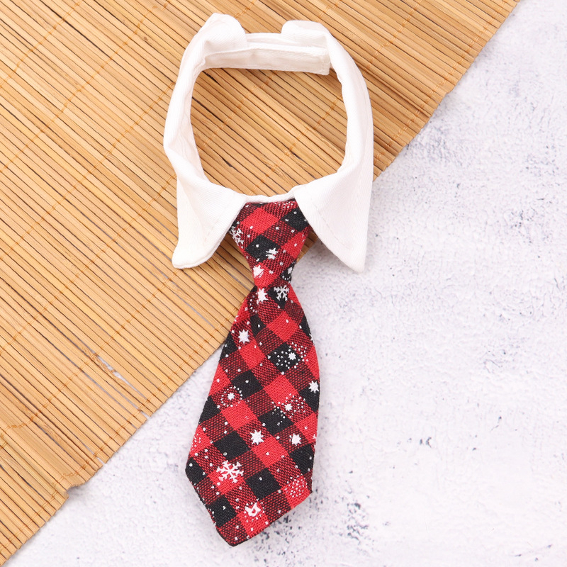 Κολάρο παπιγιόν για γάτες και σκύλους, βαμβάκι, πολύχρωμο καρό μοτίβο, casual στυλ, κατάλληλο για όλες τις εποχές