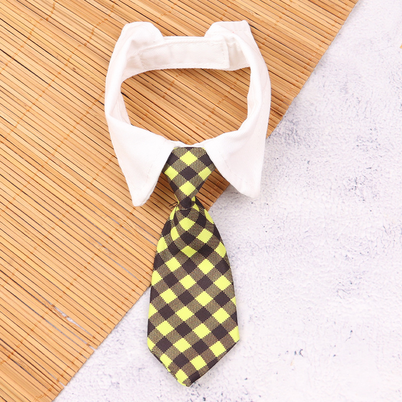 Κολάρο παπιγιόν για γάτες και σκύλους, βαμβάκι, πολύχρωμο καρό μοτίβο, casual στυλ, κατάλληλο για όλες τις εποχές