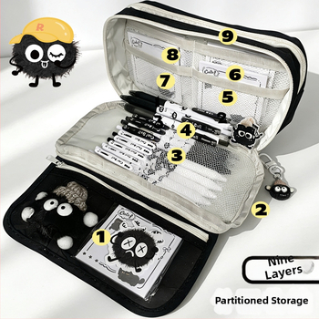 Пенал за начално училище, оксфордска тъкан, унисекс, сладък стил, кутия за канцеларски материали