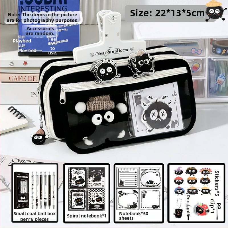 Пенал за начално училище, оксфордска тъкан, унисекс, сладък стил, кутия за канцеларски материали