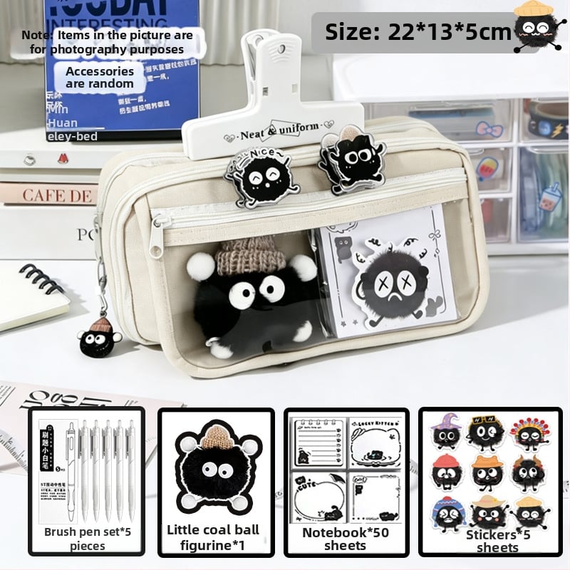 Пенал за начално училище, оксфордска тъкан, унисекс, сладък стил, кутия за канцеларски материали