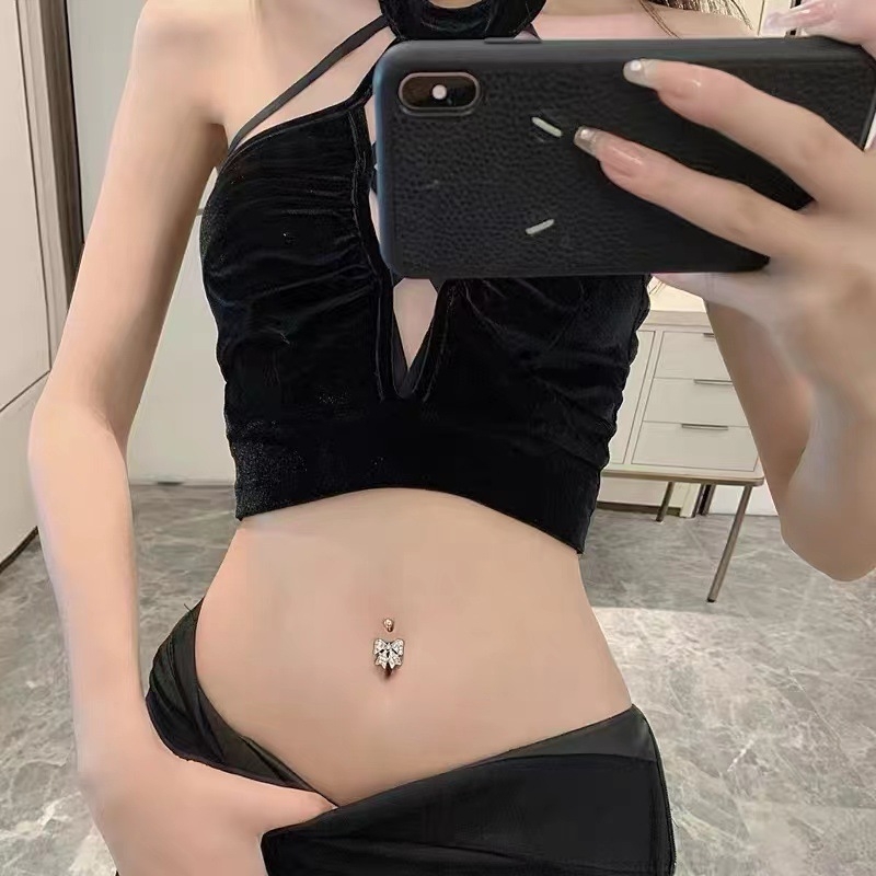 Rankų darbo nerūdijančio plieno bambos nagas su kaspino dizainu — Žiema 2022