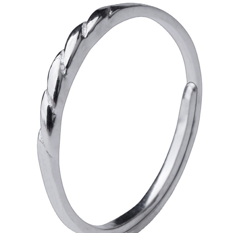 Sievietēm geometriskais minimālais pēdas gredzens, atvērts pirkstu gredzens, pielāgojama apdare