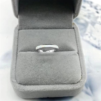 S925 sudraba pēdas pirksta gredzens ar opāla ielietu, atvērts gals, ģeometrisks dizains, vienkāršs sieviešu juvelierizstrādājums