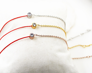 Titāna tērauda potītes siksna, korejiešu stilā, ģeometriska forma, dimanta akcenti, pielāgošana pieejama