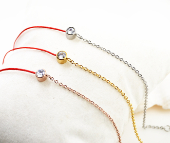 Titāna tērauda potītes siksna, korejiešu stilā, ģeometriska forma, dimanta akcenti, pielāgošana pieejama