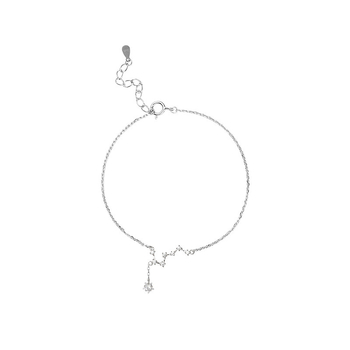 Boka karkötő csillagmotívummal, koreai stílus, réz, cirkon mozaik, modell SL-063