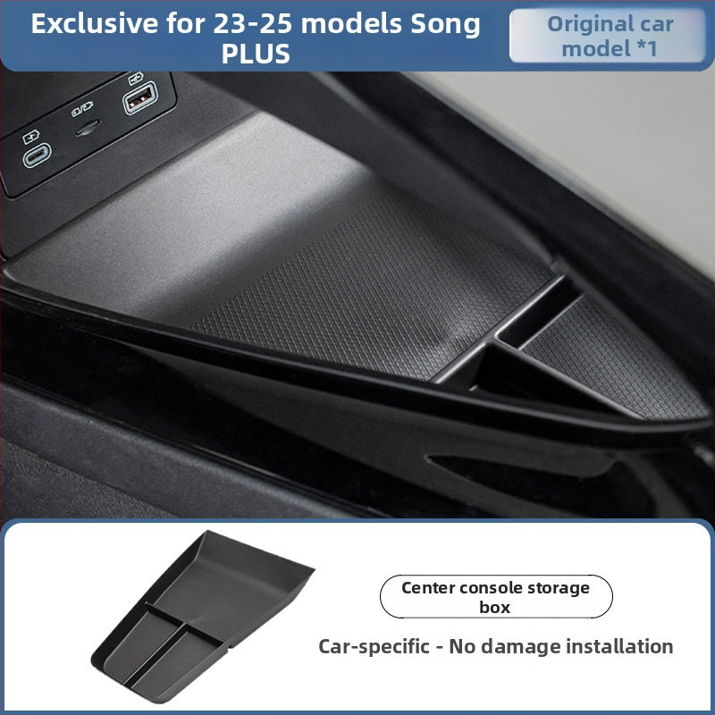 Casetă de depozitare pentru cotieră BYD Song Plus DM-I, Organizator pentru consola centrală, Material: Altul; Marcă: Bottled West; Modele compatibile: Implicit item