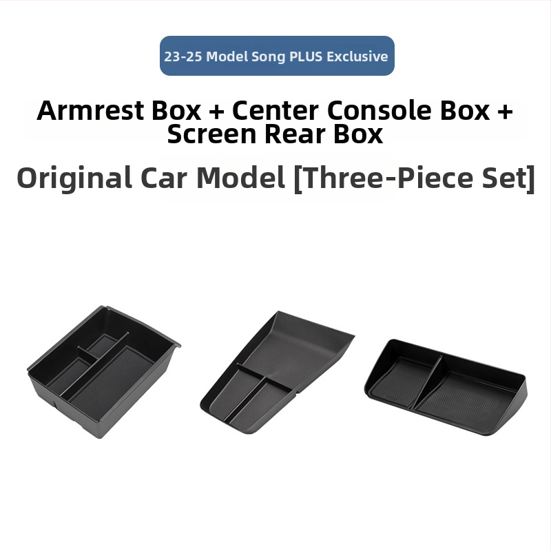 Casetă de depozitare pentru cotieră BYD Song Plus DM-I, Organizator pentru consola centrală, Material: Altul; Marcă: Bottled West; Modele compatibile: Implicit item