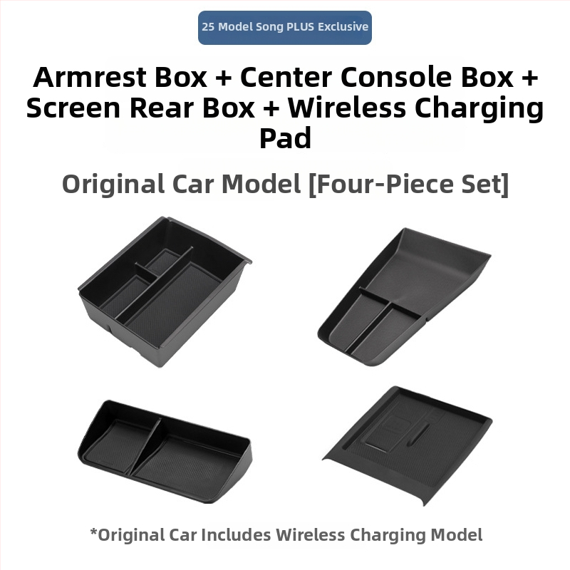 Casetă de depozitare pentru cotieră BYD Song Plus DM-I, Organizator pentru consola centrală, Material: Altul; Marcă: Bottled West; Modele compatibile: Implicit item