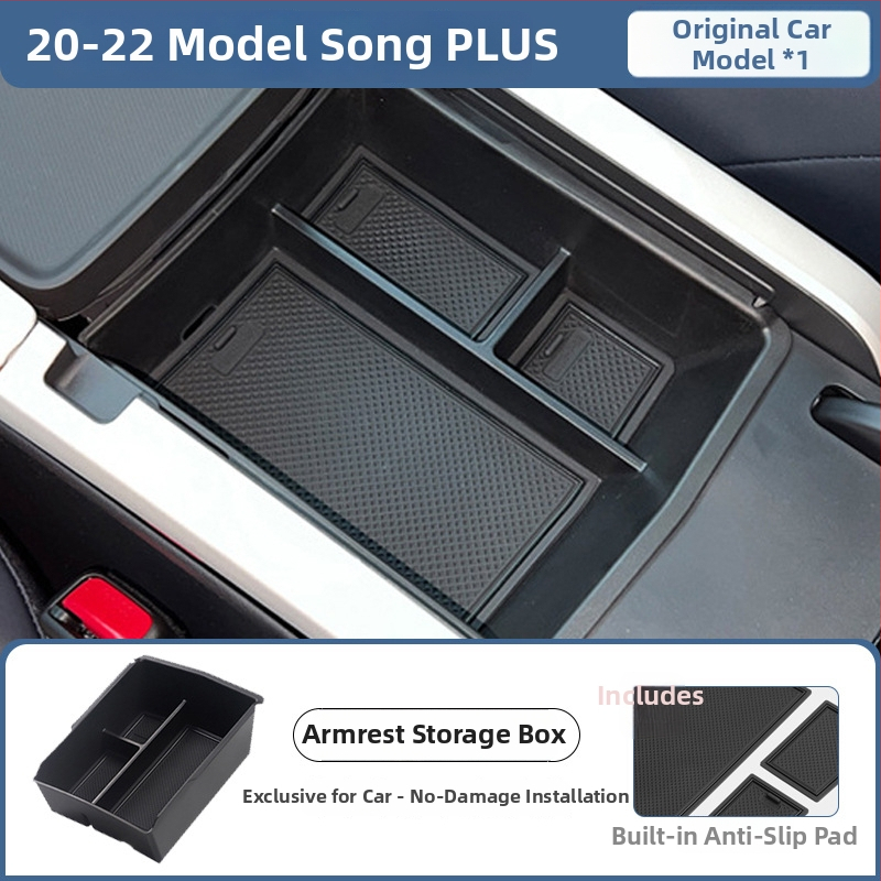 Casetă de depozitare pentru cotieră BYD Song Plus DM-I, Organizator pentru consola centrală, Material: Altul; Marcă: Bottled West; Modele compatibile: Implicit item