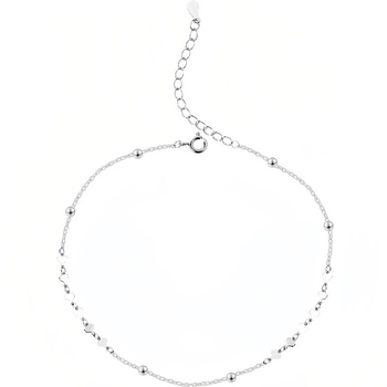 Глезенна гривна с форма на сърце, S925 със златно покритие 16K, прост стил, марка Hongmei