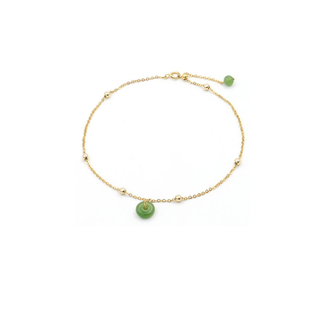 Anklet od Hetian jadea, stil National Wind, DIY prilagodba, Yijia Crystal