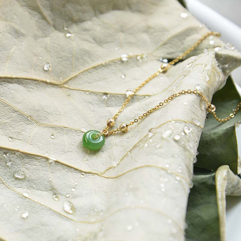 Anklet od Hetian jadea, stil National Wind, DIY prilagodba, Yijia Crystal