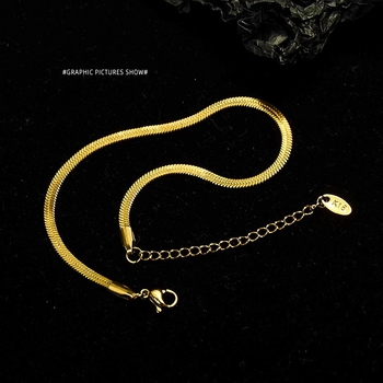 Anklet od titan čelika, ženski stil, geometrijski dizajn, model S086