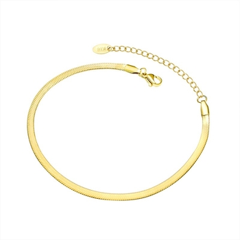 Anklet od titan čelika, ženski stil, geometrijski dizajn, model S086