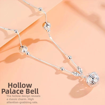 Anklet u stilu Nacionalni vjetar s vodnim zvončićem i srebrnim perlicama, unisex