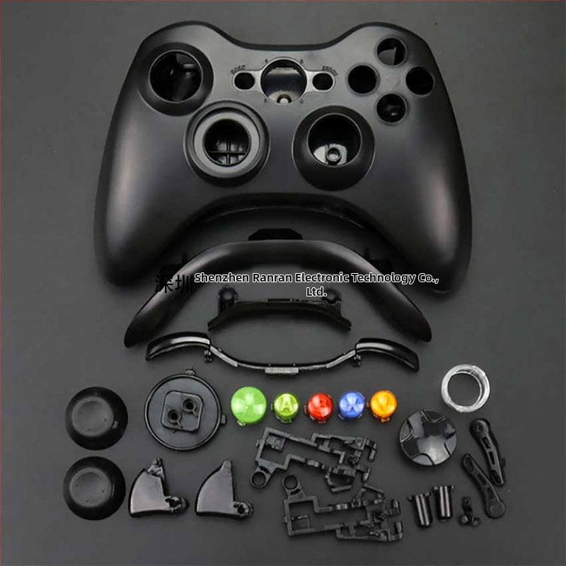 Xbox 360 vezeték nélküli kontroller burkolat – aranyozott felület, teljes készlet gombokkal (súly: 120 g)