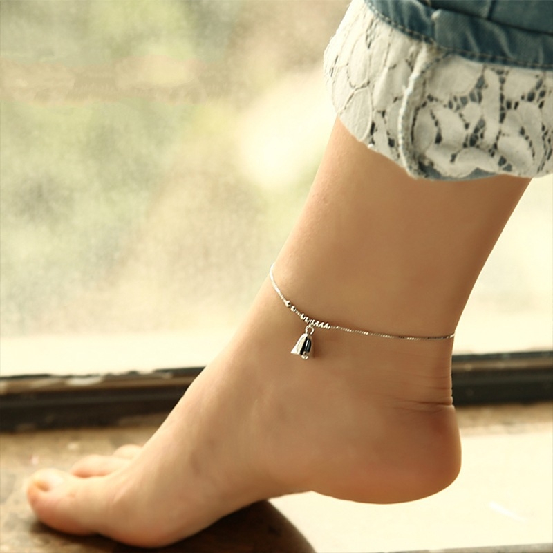 Anklet u korejskom stilu, Bow dizajn, Materijal: 30% srebro s bijelim bakrom, Personalizacija: Da
