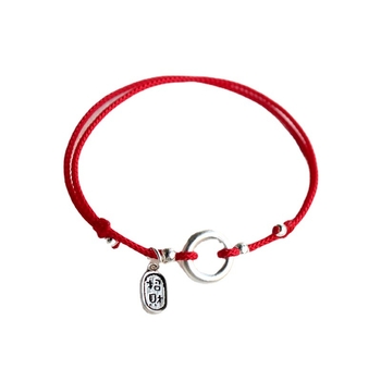 Srebrni anklet za gležanj, ručno pleten, geometrijski dizajn, nacionalni stil, ženski nakit za stopala