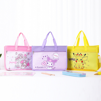 Toolesia geantă pentru elevi din plasă de nailon, design desen animat, fermoar