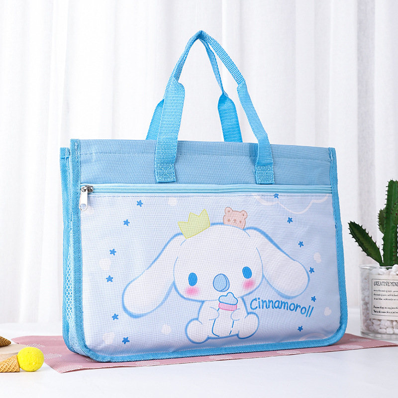 Toolesia geantă pentru elevi din plasă de nailon, design desen animat, fermoar