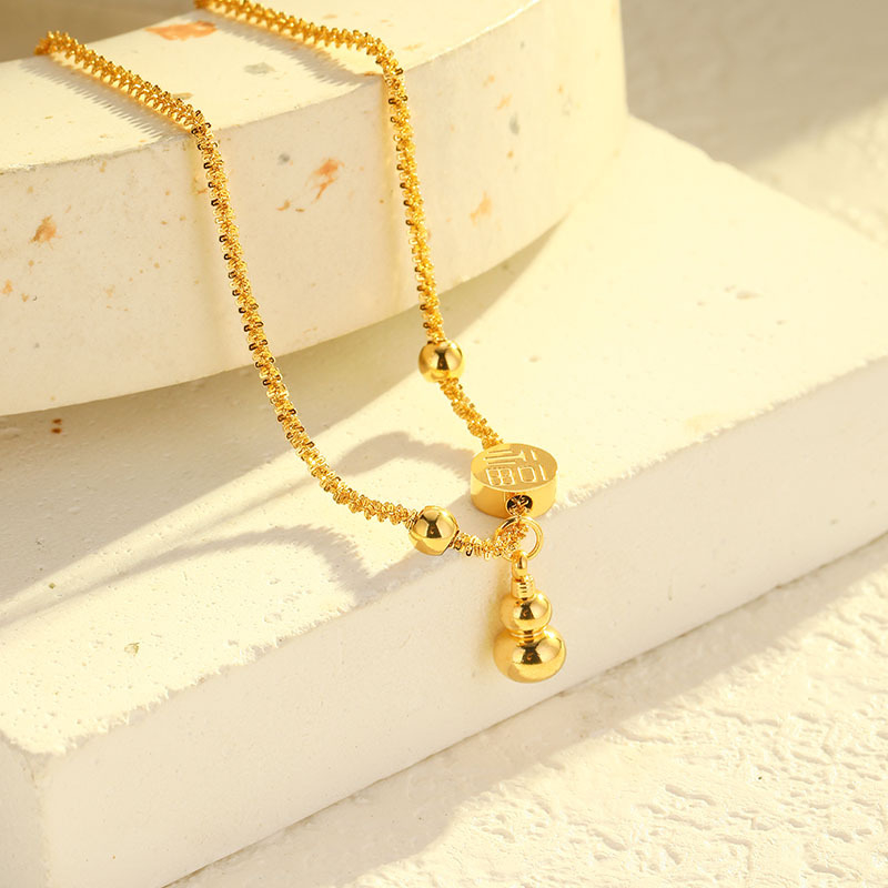 Ženski anklet od titan čelika, geometrijski dizajn, otporan na izbleđivanje, elegantan luksuzni stil