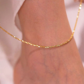 Anklet za gležanj, podesiv, minimalistički stil za parove