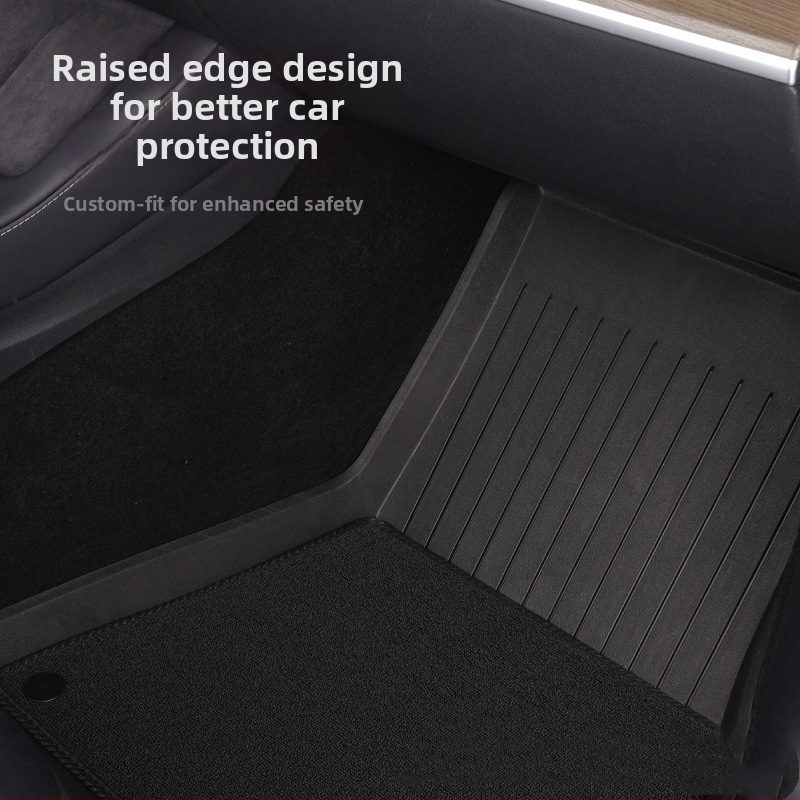 Tesla Model Y ja Model 3 põrandamatid täieliku katvusega – TPE/kunstlik kumm, Cheyoubao