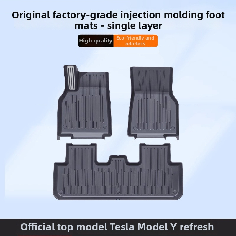 Covorașe de podea pentru Tesla Model Y și Model 3, acoperire completă – TPE/cauciuc sintetic, Cheyoubao