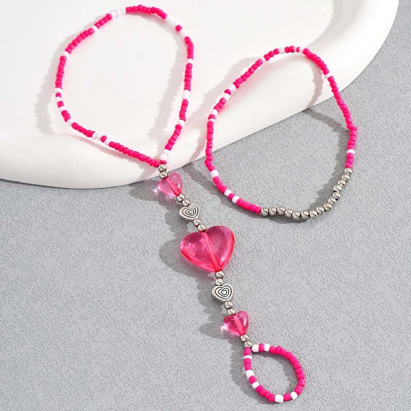 Anklet u etničkom stilu s geometrijskim dizajnom, materijal plastika/smola