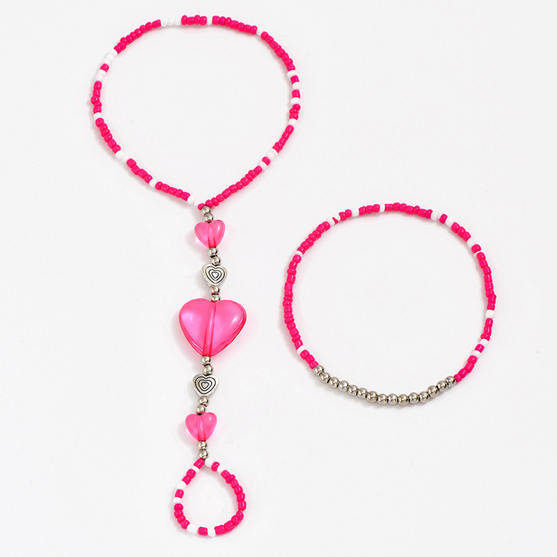 Anklet u etničkom stilu s geometrijskim dizajnom, materijal plastika/smola