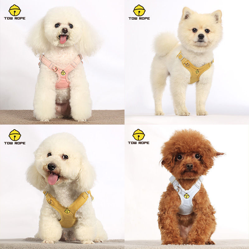 Hám mellény-stílusú pórázzal Pomerániai kutyáknak – Anyag: Egyéb; Márka: Egyéb; Kategória: Kisállat láncok és kötelek