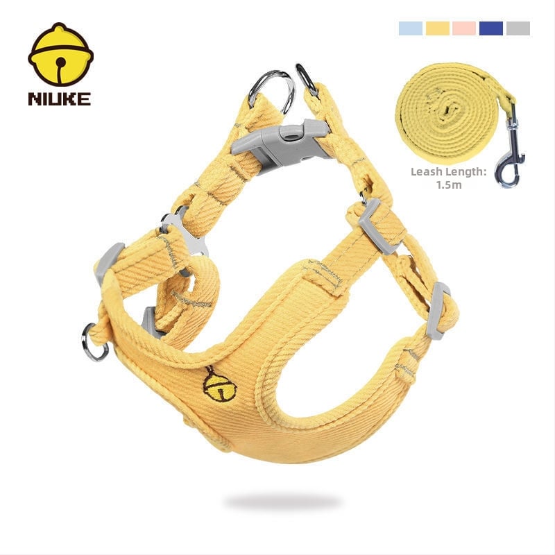 Hám mellény-stílusú pórázzal Pomerániai kutyáknak – Anyag: Egyéb; Márka: Egyéb; Kategória: Kisállat láncok és kötelek