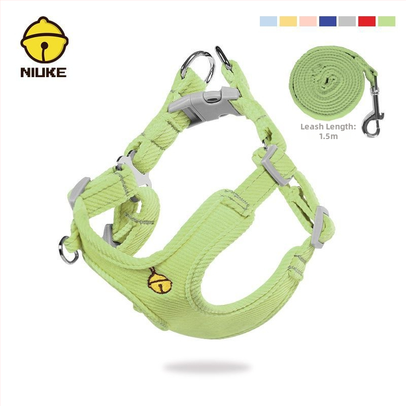 Hám mellény-stílusú pórázzal Pomerániai kutyáknak – Anyag: Egyéb; Márka: Egyéb; Kategória: Kisállat láncok és kötelek