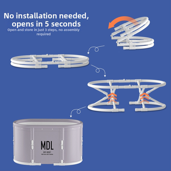 MANDLA cadă ovală pliabilă pentru adulți – PVC