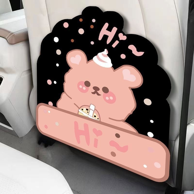 Protector din piele pentru dosul scaunului auto, pad universal anti-kick pentru copii, accesoriu interior auto, cod produs 537202008h2z87