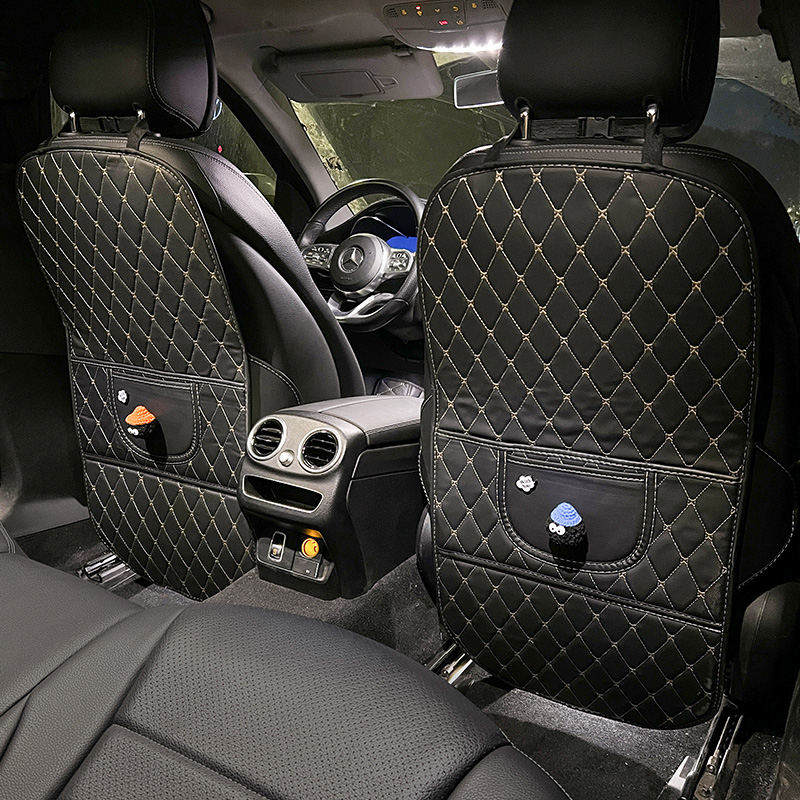 Protecție pentru bancheta din spate a mașinii – protecție împotriva murdăriei, anti-kick, pentru copii, din plastic, brand Flower rainy night