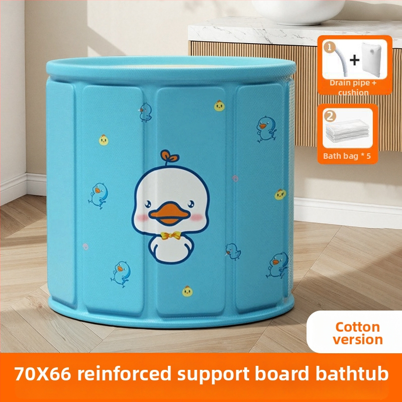 Cadă de baie pliabilă pentru copii – material tarpaulin; tip: cadă pliabilă; potrivită pentru baie