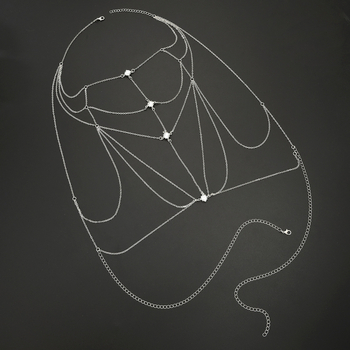 Perlena tijelo lanac s klavikularnim lancem, modni luksuzni nakit, ljeto 2025