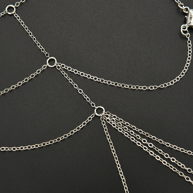 Perlena tijelo lanac s klavikularnim lancem, modni luksuzni nakit, ljeto 2025