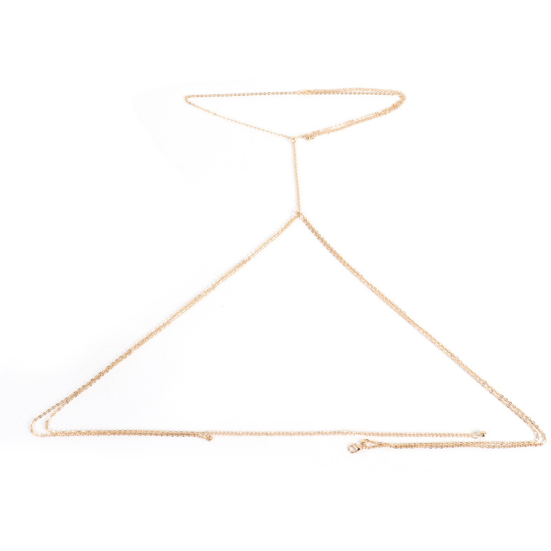 Гръдна верига с многослоен геометричен дизайн, сплав, electroplating, дамски стил, марка Jita