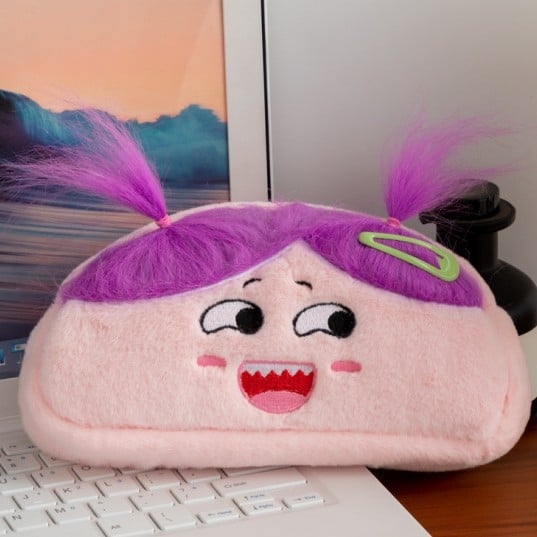 Plüüslambi pliiatsikott, suure mahutavusega kontoritarvete kott, Korea stiilis, Xinlong kaubamärk, põhipakend