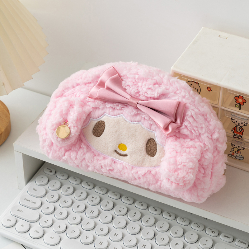 Plüüslambi pliiatsikott, suure mahutavusega kontoritarvete kott, Korea stiilis, Xinlong kaubamärk, põhipakend