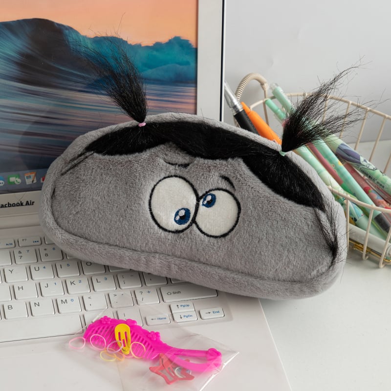 Plüüslambi pliiatsikott, suure mahutavusega kontoritarvete kott, Korea stiilis, Xinlong kaubamärk, põhipakend