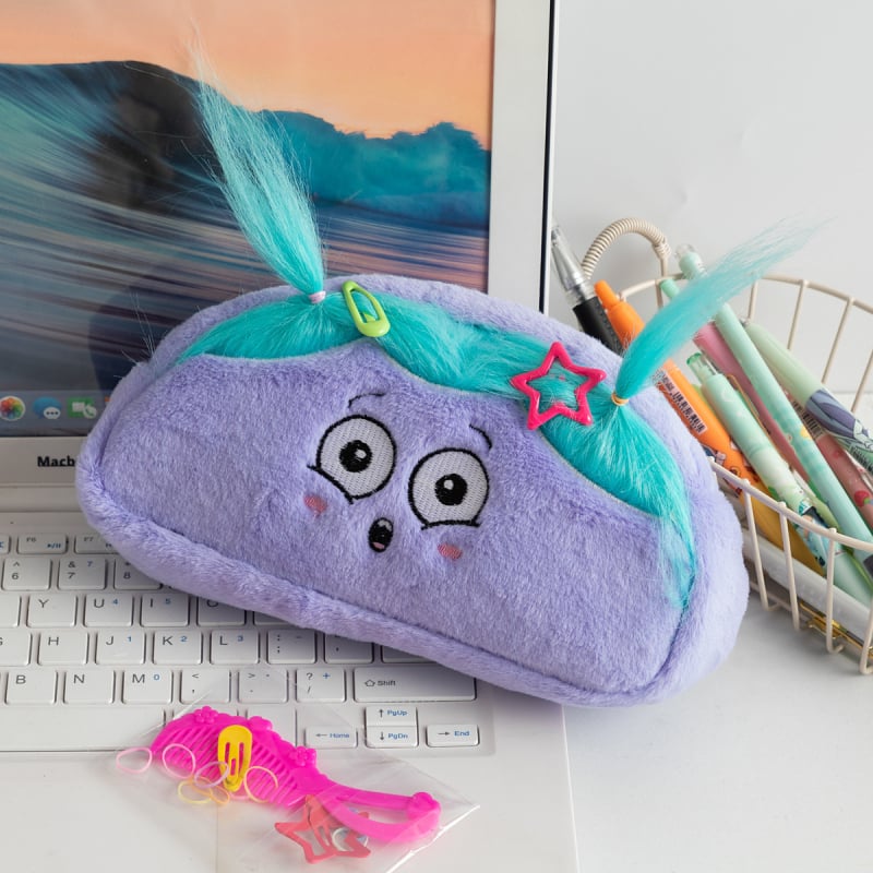 Plüüslambi pliiatsikott, suure mahutavusega kontoritarvete kott, Korea stiilis, Xinlong kaubamärk, põhipakend