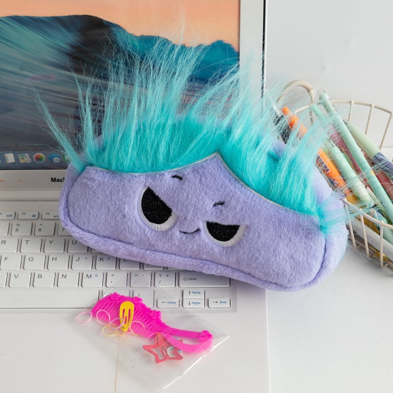 Plüüslambi pliiatsikott, suure mahutavusega kontoritarvete kott, Korea stiilis, Xinlong kaubamärk, põhipakend