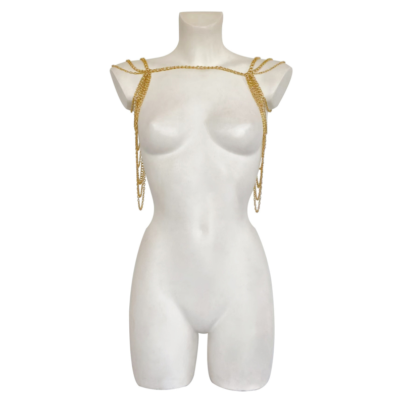 Válllánc tollas díszítéssel, többszintű luxus kiegészítő a tengerparti bulira, 2025 tavasz