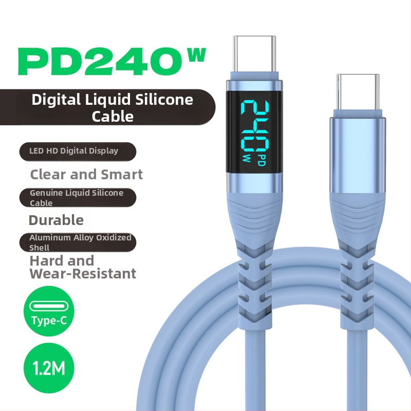 Yichen 240W Type-C gyorstöltés adatkábel, hossz 1–2 m, 48V5A, 480 Mbps